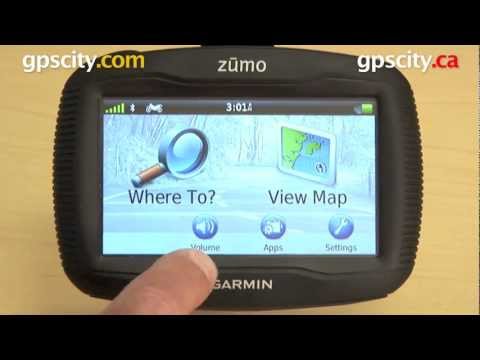 Garmin Zumo 350LM: Volume Page with gpscity.com