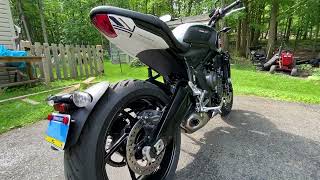 2025 Triumph Trident 660 Triple Tribute walk around and quick thoughts