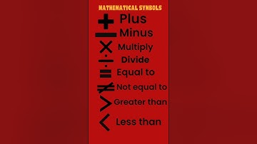 Maths symbols for kids in English|mathematical symbols#shortsforkids  #kidslearning #maths#learning