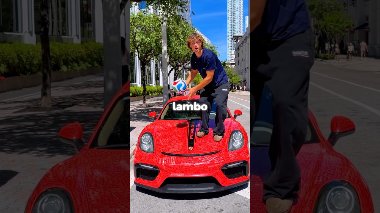 Writing my Subscribers on my Porsche!