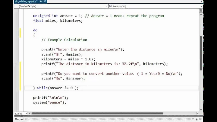 Do While Repeat Program