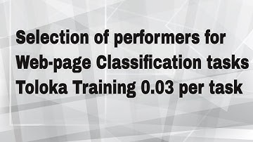 Selection of performers for Web-page Classification tasks
