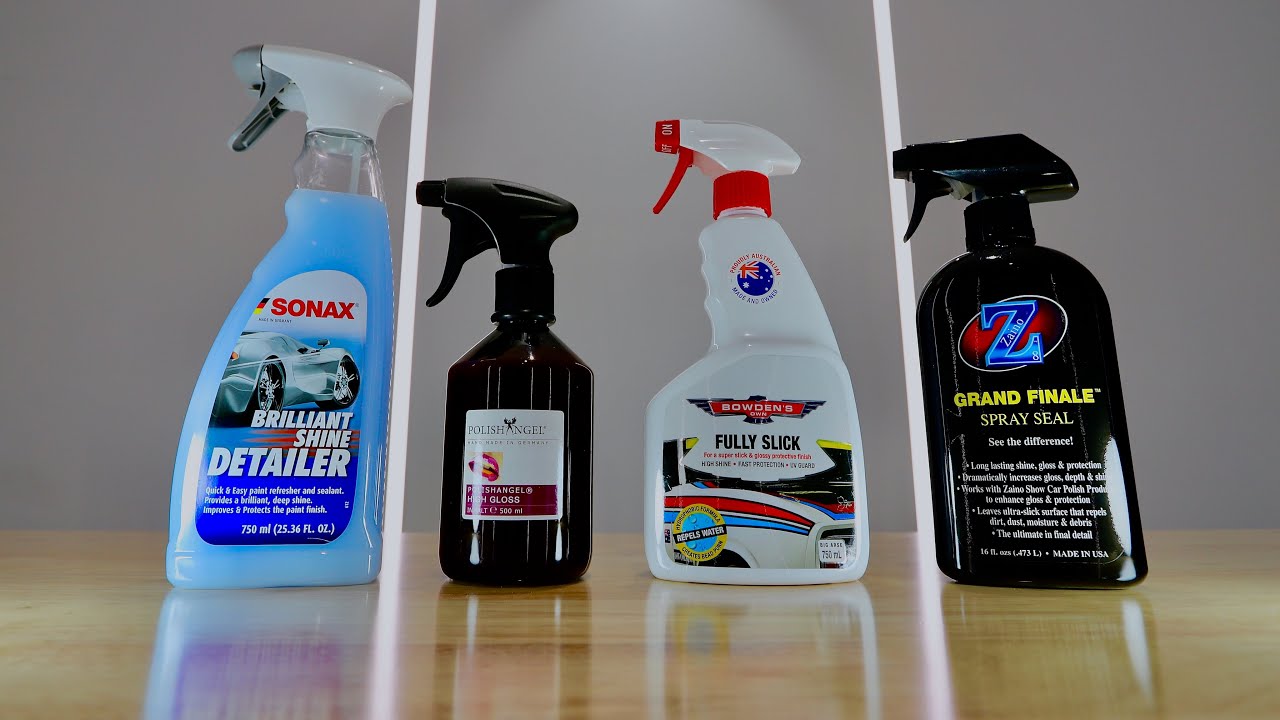 WHICH DETAILING SPRAY OUT OF THESE 7 DID THE BEST JOB? My very non  scientific test results. 