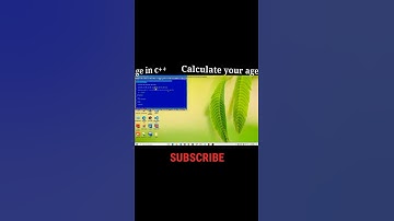 C++ program to calculate age from birth year and current year.by Being coding