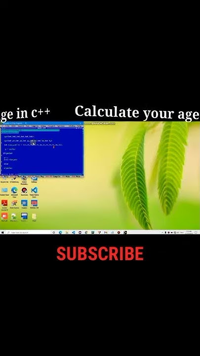 C++ program to calculate age from birth year and current year.by Being ...