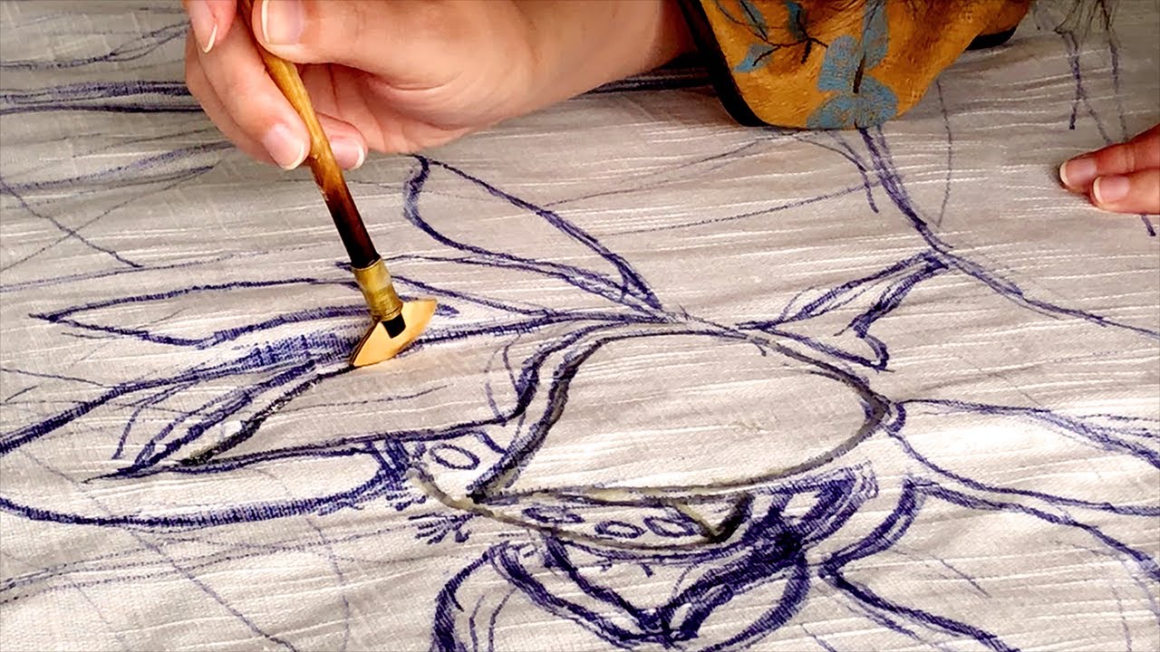 [4K] How To DIY The Handmade Wax Batik | Chinese Lifestyle #02