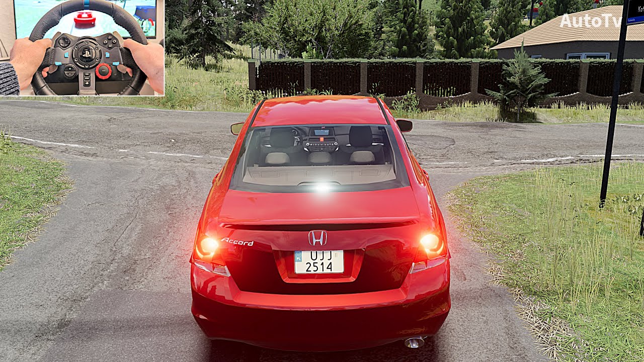 2012 Honda Accord - BeamNG Drive Gameplay & Crash Test | Logitech G29