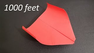Flying 1000 feet! How to make a Paper Airplane that flies Far 1000 Feet