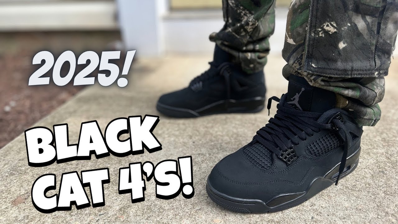 Ретро Jordan 4 Black Cat 2025! Обзор и на ноги!