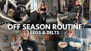 Off Season Day in the Life | New Split & Staying Accountable | Natural Female Bodybuilding