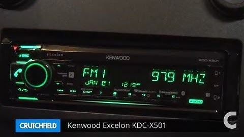 Kenwood Excelon KDC-X501 Display and Controls Demo | Crutchfield Video