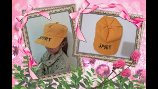 DIY CUTE SPORT CAP | stich cap at home | easy crafts image
