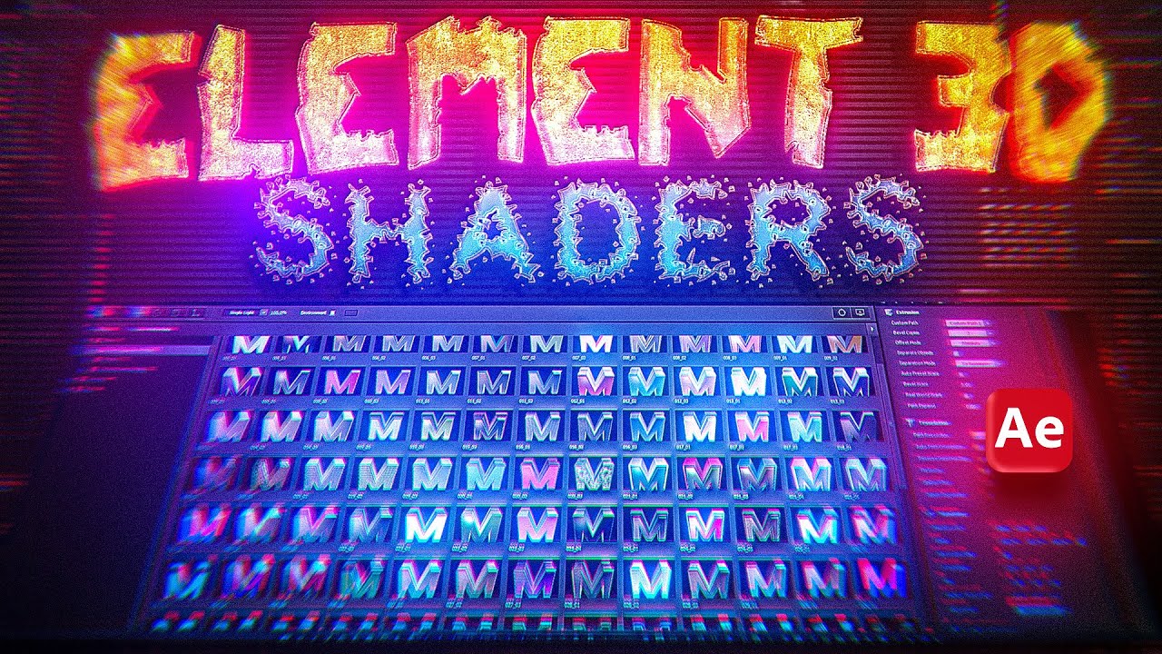 УДИВИТЕЛЬНЫЙ 3D-МАТЕРИАЛ ELEMENT ИЛИ ШЕЙДЕРЫ ДЛЯ РЕДАКТИРОВАНИЯ. РУКОВОДСТВО ПО AFTER EFFECTS