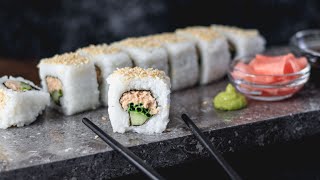 Simple Tuna Sushi Roll Recipe | Homemade Sushi Rolls | Cooking Video