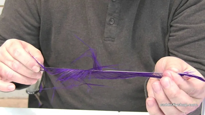Preparing Rhea Feathers for Tying Steelhead Flies