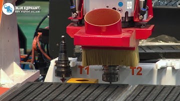 Blue Elephant high-end type ELE1325 linear ATC with 300mm rotary device working video