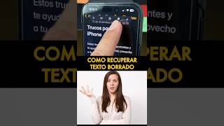 Cómo recuperar TEXTO BORRADO en tu iPHONE