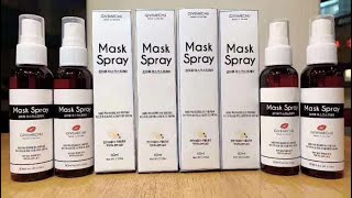 韩国Givemechu Mask Spray 口罩消毒喷雾实验