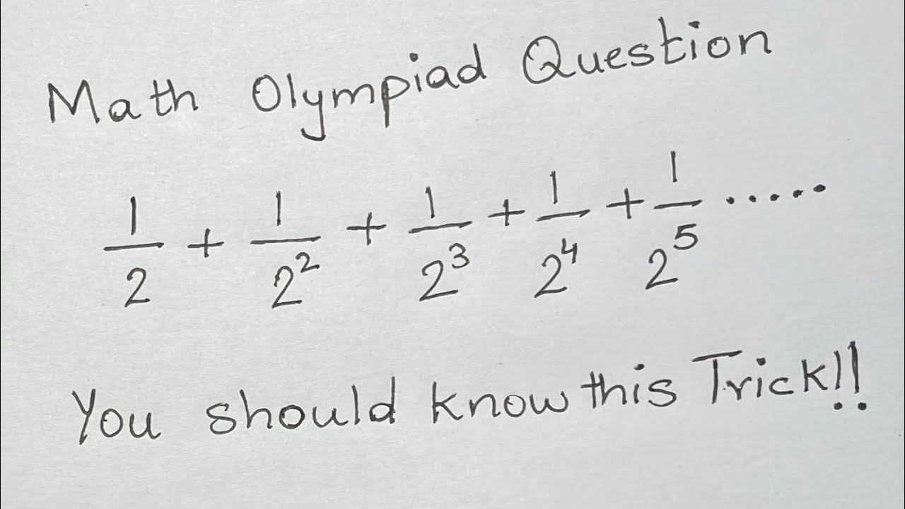 Math Olympiad Question | 99% fail to answer this question | You should know this Trick!!