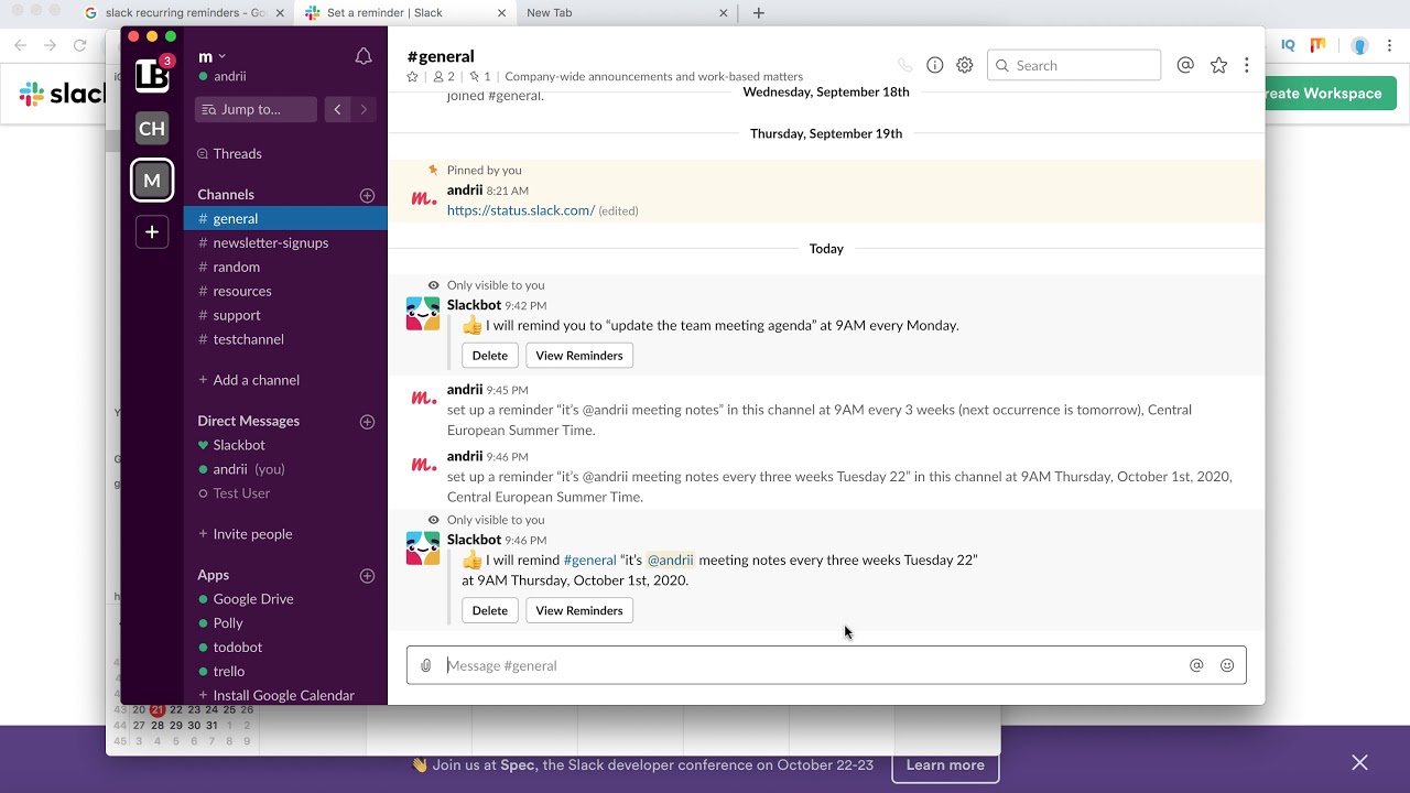 How To Set RECURRING REMINDERS In SLACK YouTube