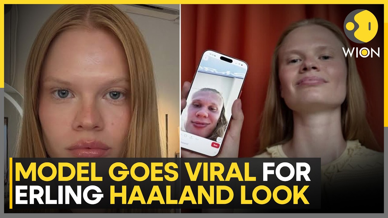 Russian Model's Haaland Resemblance Sparks Social Media Frenzy | WION