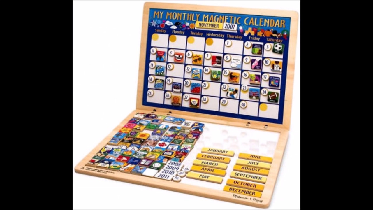 magnetic calendar youtube