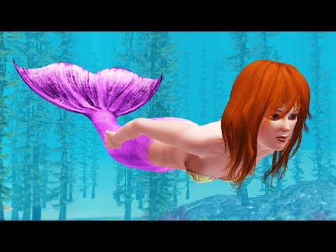 Видео: Унаследовала ХВОСТ от Бабушки РУСАЛКИ в The Sims 3