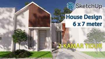 Sketchup House Design (9x7 meter) + Enscape Rendering | Part 2