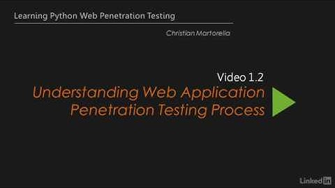 2-Understanding the web application penetration testing process  Learning Python Web Penetration Te