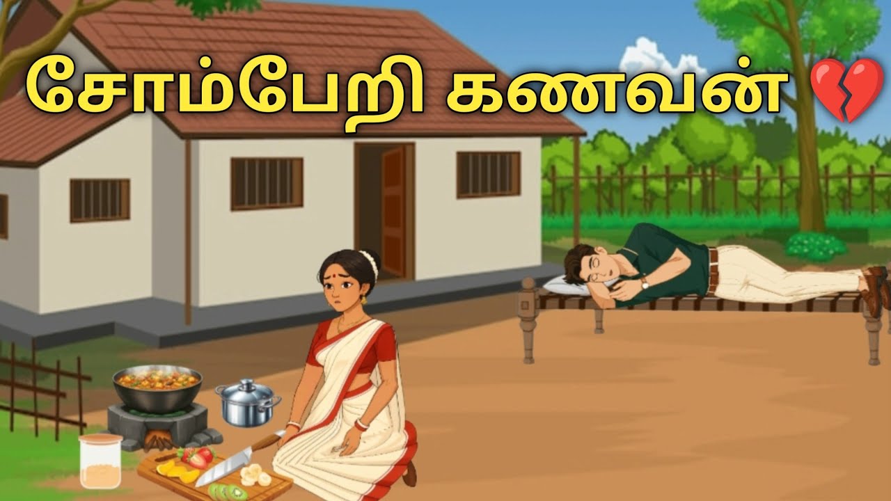 👉  சோம்பேறி கணவன் | Tamil Family Story | Tamil Moral Story | Tamil Cartoon Story.