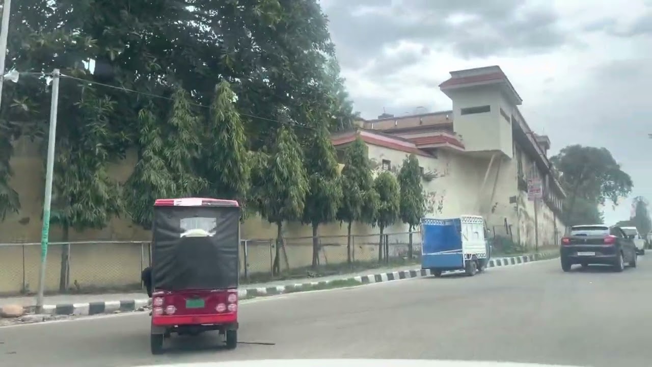 Jammu city driving tour, India. March 2023