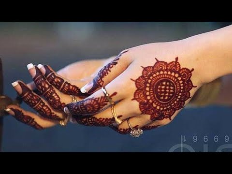 Simple Mehndi Design For Hands Gol Tikki Mehendi Design Tutorial Arabic Mehndi Back Hand Youtube