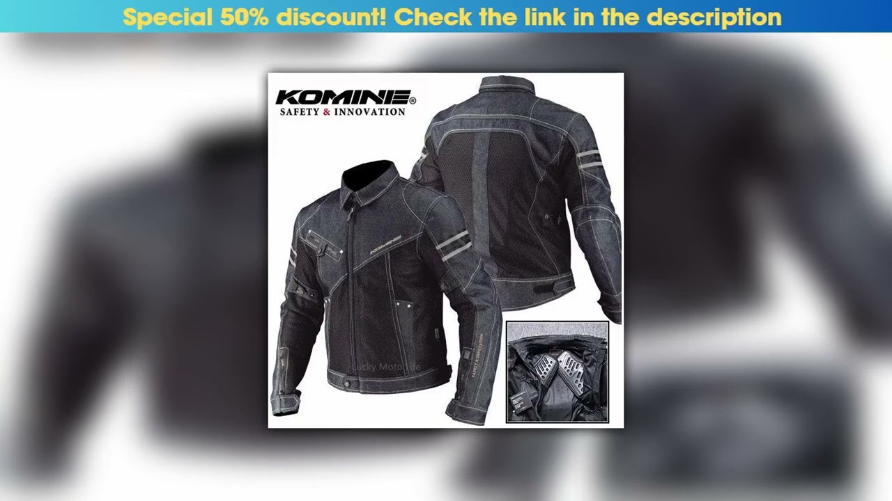 Unboxing KOMINE JK006 Jacket Spring Breathable Denim Mesh Racing Ride High-performance Drop Resista