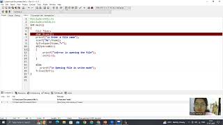 C Program to illustrate the usage of exit,reading file name- as string input & command-line argument