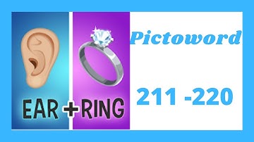 Pictoword Level 211 - 220 Answers