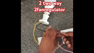 2 Two way switch 2 fanregulator connection।। #shortsviral #trendingvideo #ceilingfan2wayconnection