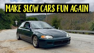 This EG Civic might be SLOW but it is FFUN! | ZEROFIGHTER Exhaust D16Z6 sound