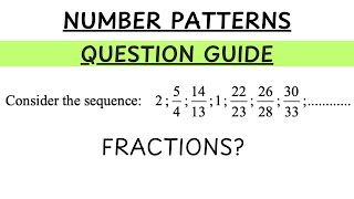 A Way To Solve Number Patterns With Fractions.