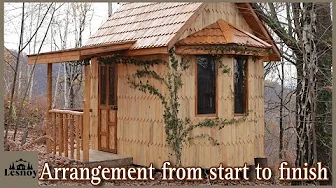 He completely furnished the house with his own hands. Start to finish