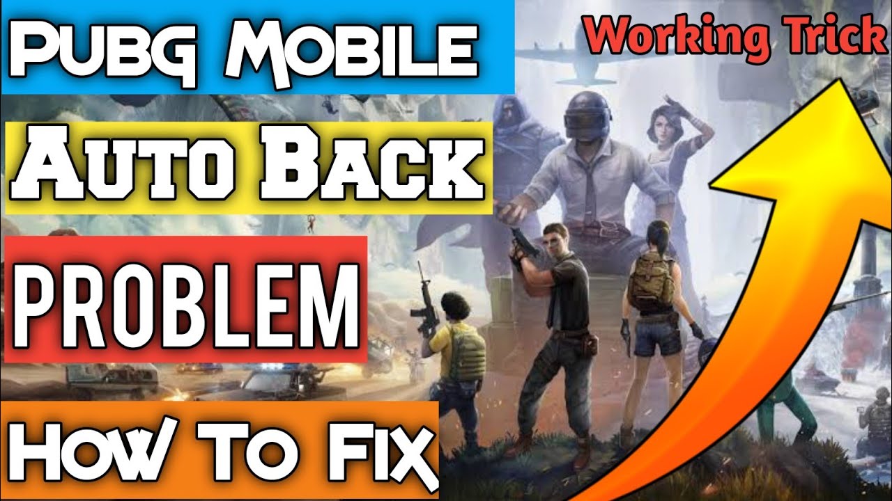 Pubg Mobile Auto Back Problem how to fix | Pubg automatically back ...