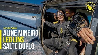 [Salto Duplo] Como foi o Salto Duplo da Aline Mineiro e do Leo Lins na Go Fly Paraquedismo