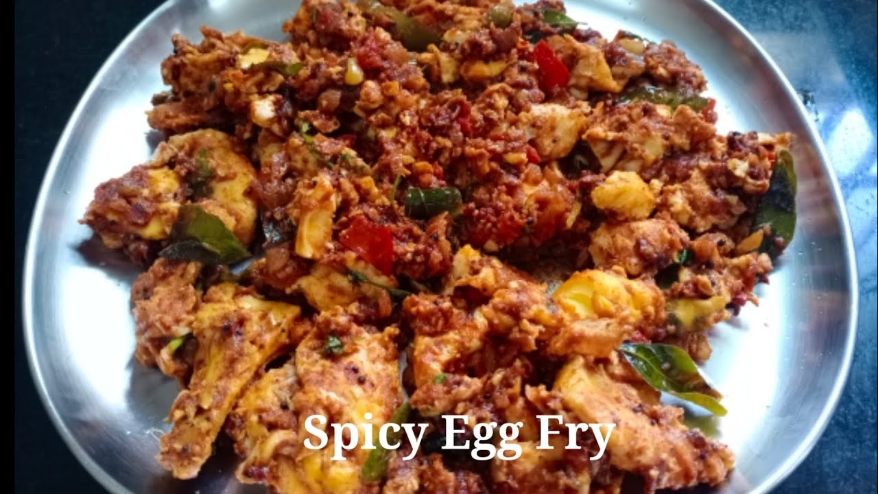 Spicy Egg Fry How to prepare spicy egg fry YouTube