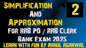 Simplification and approximation for IBPS RRB PO/Clerk bank exam 2025 | | Speed Maths | 