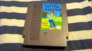 REVIEW: "Lee Carvallo's Putting Challenge" NES Cart by Unfortunate Face. (The Simpsons.)