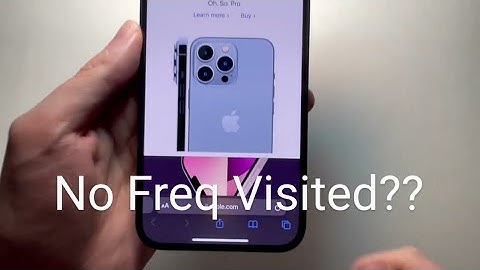 Safari for iPhone Frequently Visited Sites Missing Possible Fix