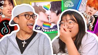 REACTING TO RAINBOW CODED KPOP IDOL TIK TOK