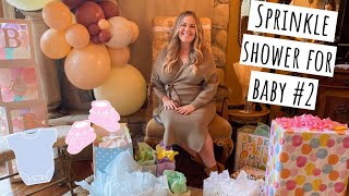 BABY SPRINKLE SHOWER FOR BABY #2!