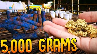 Digging & Cleaning Out 5,000 Grams Of Gold Nuggets - Gold Rush The Game