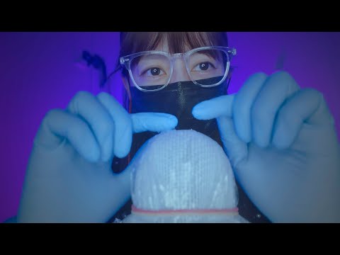 [ASMR] マイクに糊とサランラップ 🎙  ベタベタ音で脳がゾクゾク / Glue & Plastic Wrap Tapping Tingles