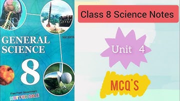 |Science Class 8 Unit 4 Mcqs |Biotechnology  NBF FDE|
